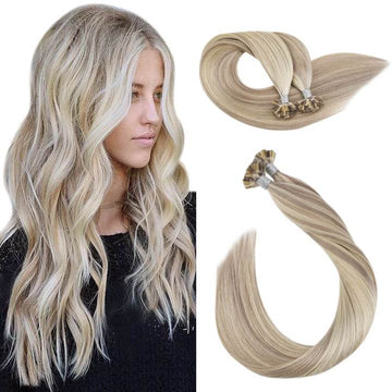 flat tip colored hair extensions